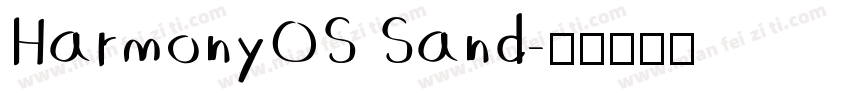 HarmonyOS Sand字体转换